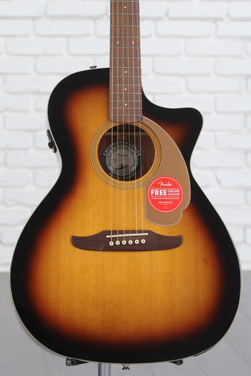 Fender Newporter Player Acoustic-Electric Guitar - Sunburst