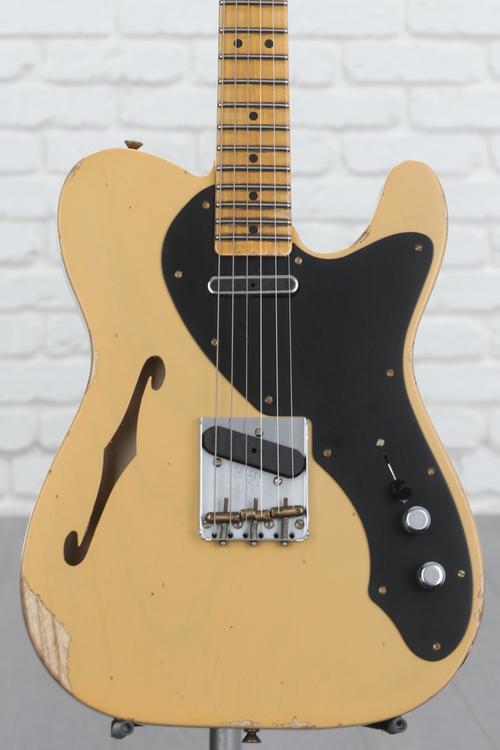 Fender Custom Shop Limited-edition Nocaster Thinline Relic Electric Guitar  - Aged Nocaster Blonde