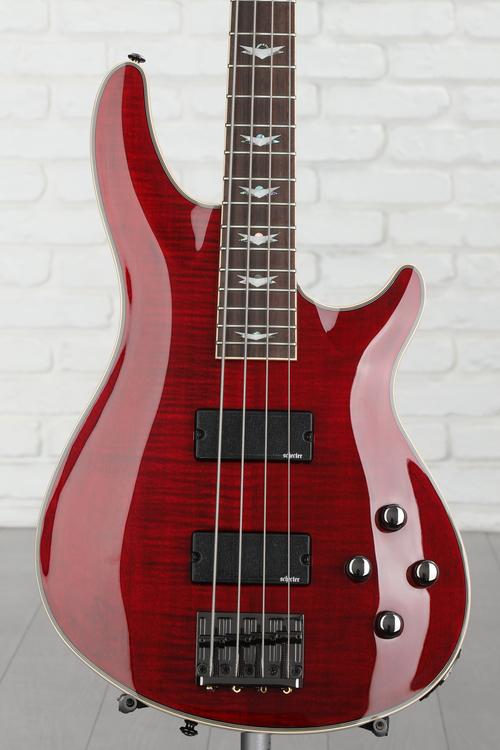 Schecter Omen Extreme-4 Bass Guitar - Black Cherry