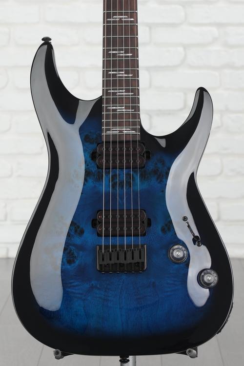 Schecter Omen Elite-6 Electric Guitar - See Thru Blue Burst | Sweetwater