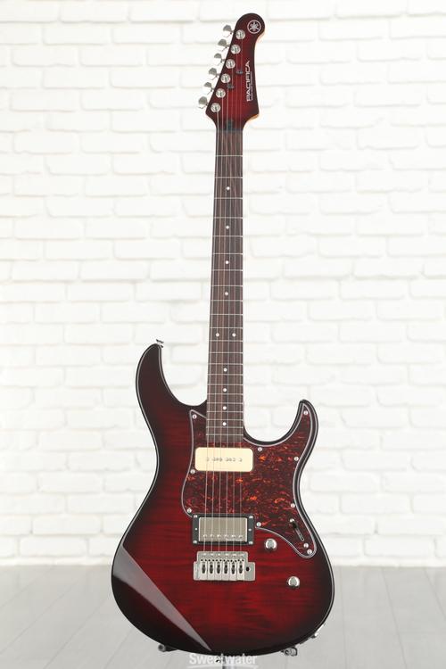 Yamaha PAC611VFM Pacifica Electric Guitar - Dark Red Burst | Sweetwater