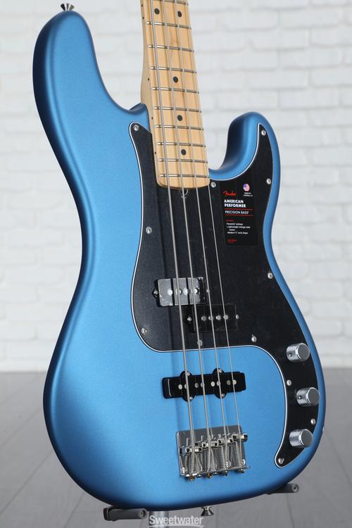 Fender American Performer Precision Bass - Satin Lake Placid Blue with ...