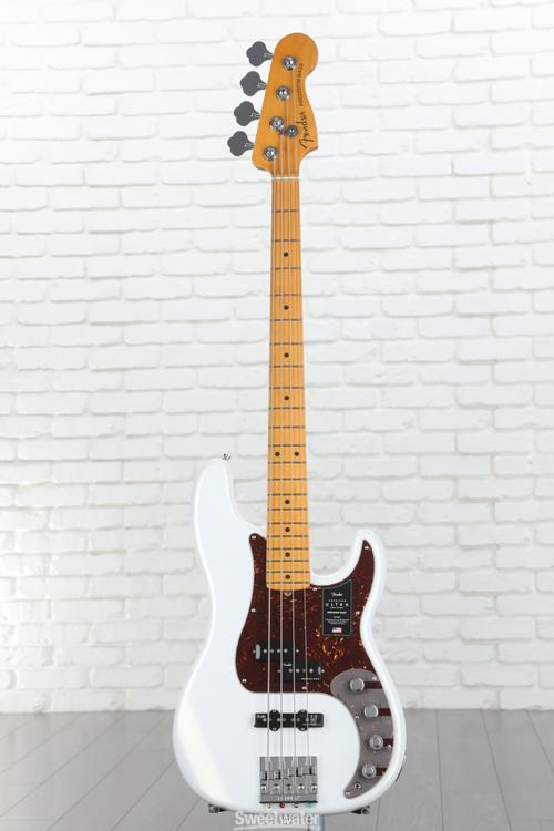 Fender American Ultra Precision Bass - Arctic Pearl with Maple ...