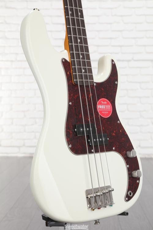Squier Classic Vibe 's Precision Bass   Olympic White   Sweetwater