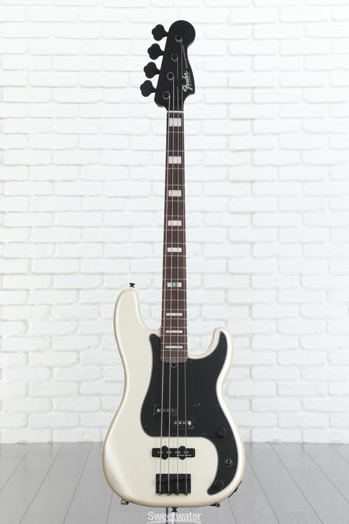 Fender Duff McKagan Deluxe Precision Bass - White Pearl | Sweetwater