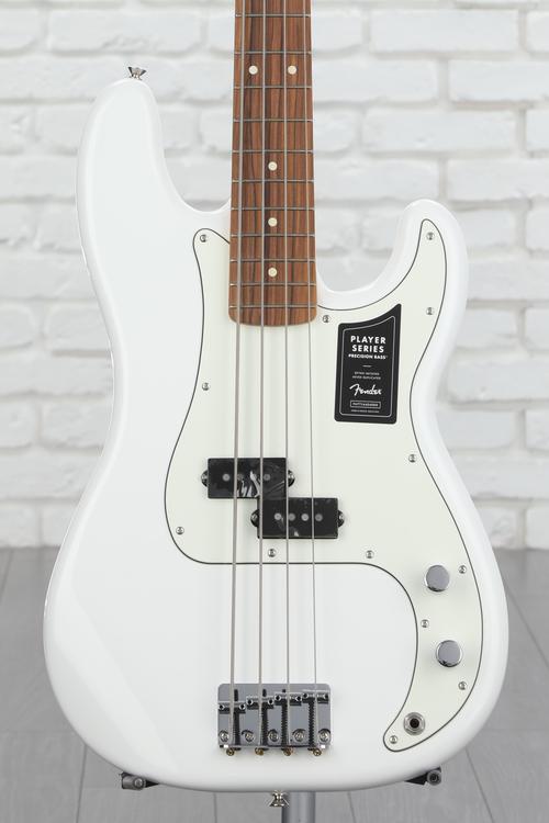 Fender Player Precision Bass - Polar White with Pau Ferro Fingerboard