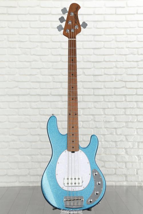 Sterling By Music Man StingRay RAY34 Bass Guitar - Blue Sparkle 