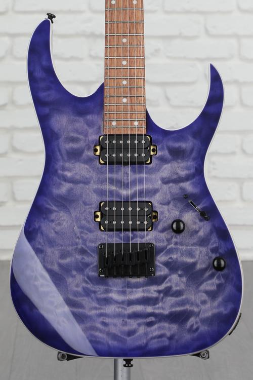 Ibanez RG421QM Electric Guitar - Cerulean Blue Burst