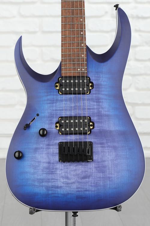 Ibanez Standard Rga42fml Left Handed Blue Lagoon Burst Flat Sweetwater 