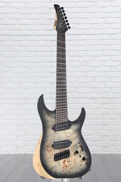 Schecter Reaper-7 Multiscale - Satin Charcoal Burst | Sweetwater