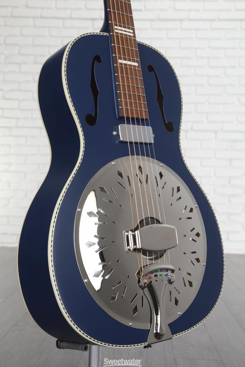 Recording King Dirty 30s Minnie Bucker Acousticelectric Resonator Guitar Wabash Blue Sweetwater