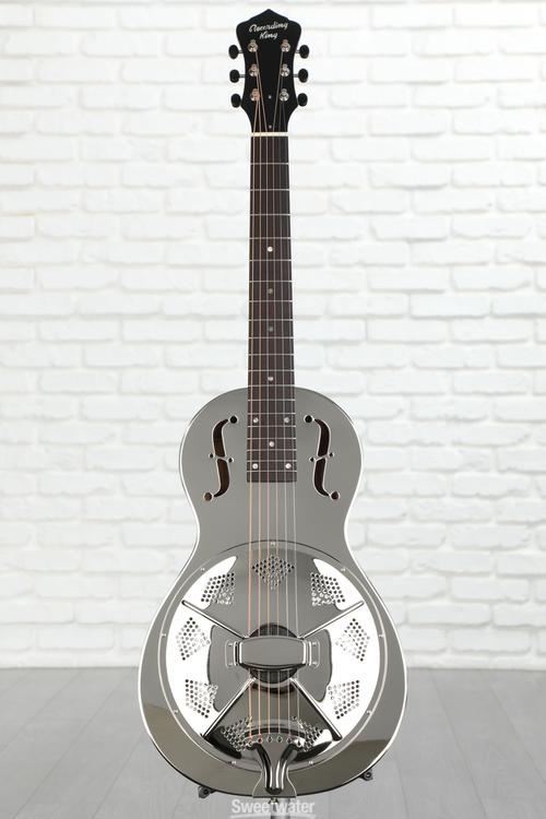 Recording King Parlor Resonator Acoustic Guitar Nickel Sweetwater