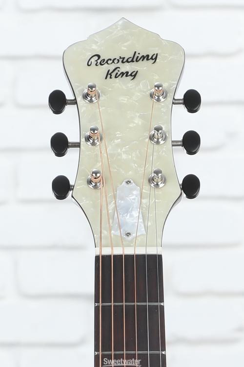 Recording King Rattlesnake Small Body Resonator Guitar Gloss Sunburst