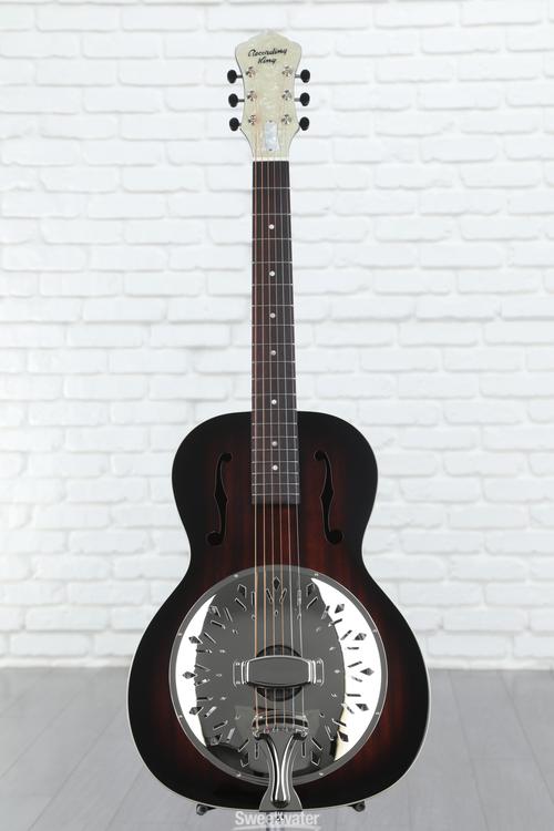 Recording King Rattlesnake Small Body Resonator Guitar Gloss Sunburst