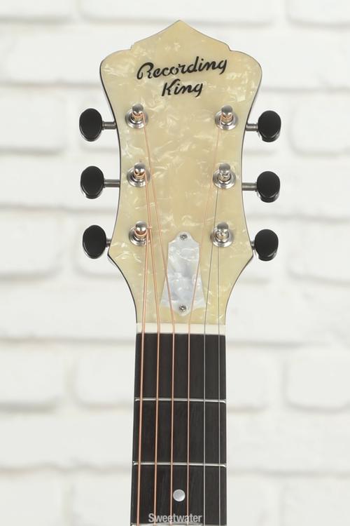 Recording King Rattlesnake Small Body Resonator Guitar Gloss Sunburst Sweetwater