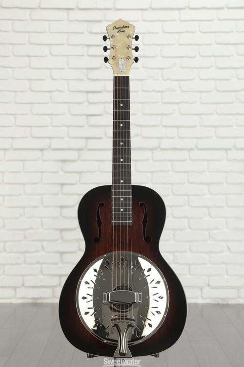 Recording King Rattlesnake Small Body Resonator Guitar Gloss Sunburst