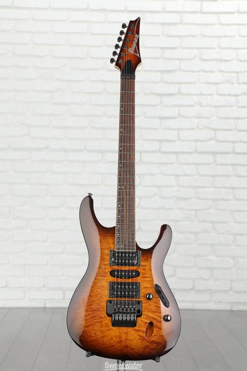 Ibanez S670QM Electric Guitar - Dragon Eye Burst | Sweetwater