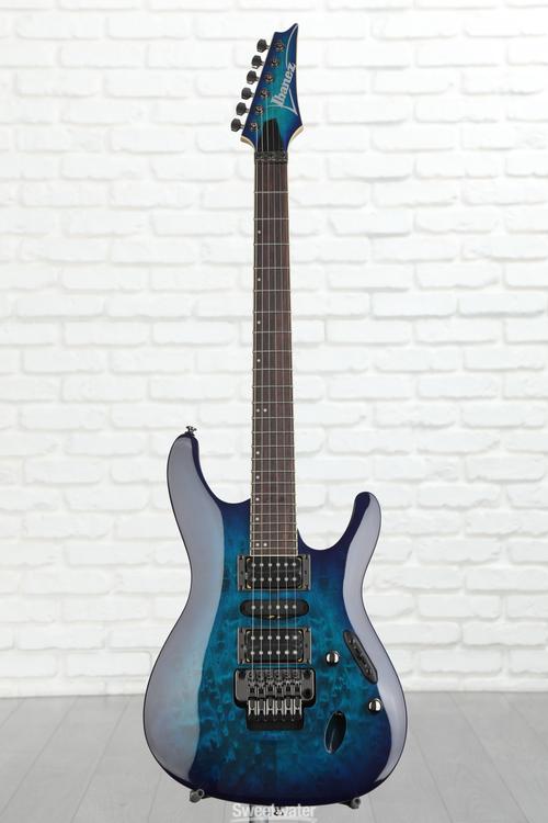 Ibanez S670QM Electric Guitar - Sapphire Blue | Sweetwater