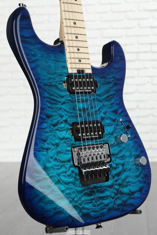 Charvel Pro-Mod San Dimas Style 1 HH FR QM - Chlorine Burst | Sweetwater