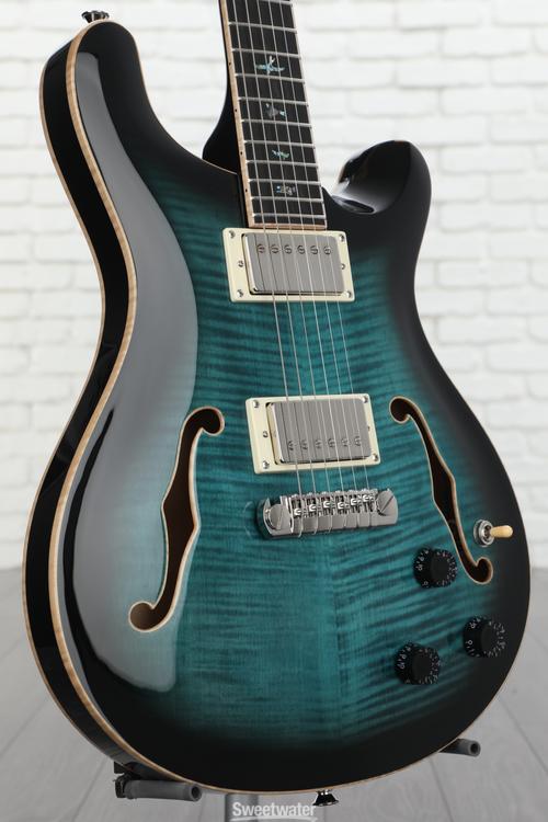 PRS SE Hollowbody II Piezo Electric Guitar - Peacock Blue | Sweetwater