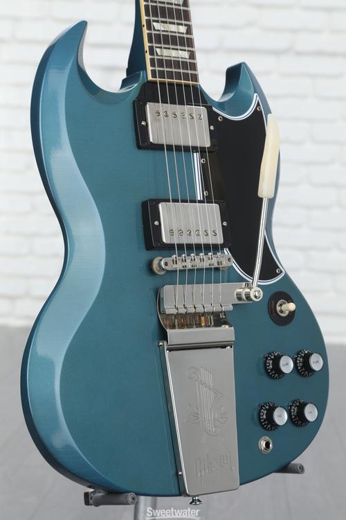 Gibson Custom 1964 SG Standard Reissue w/ Maestro Electric Guitar - Murphy  Lab Ultra Light Aged Pelham Blue