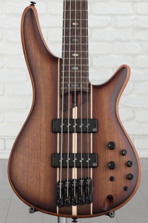 Ibanez Premium SR1355B 5-string Bass Guitar - Dual Mocha Burst Flat ...