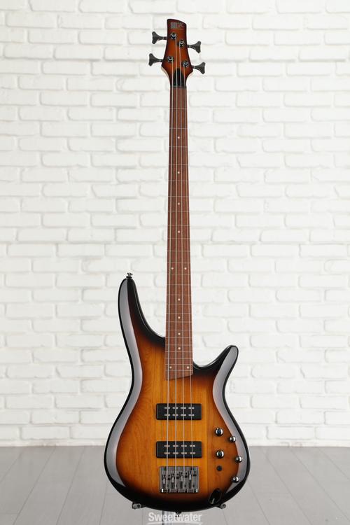 Ibanez Standard Sr370e Fretless Bass Guitar Brown Burst Sweetwater