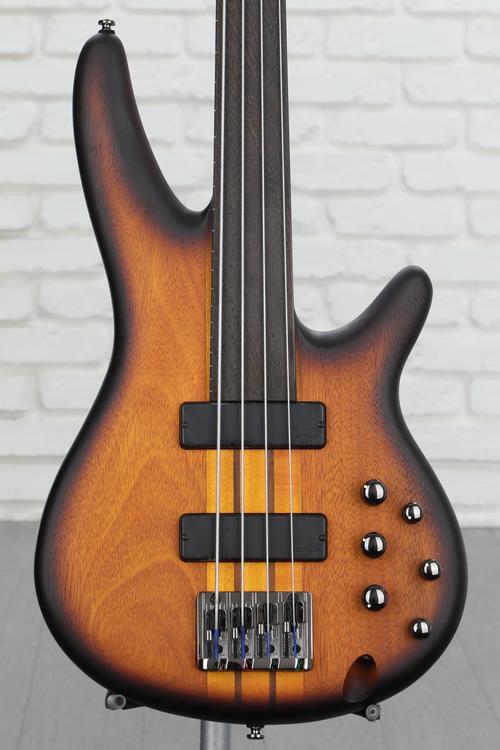 Ibanez Bass Workshop SRF700 Fretless Bass Guitar - Brown Burst ...
