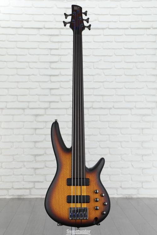Ibanez Bass Workshop SRF705 Fretless Bass Guitar - Brown Burst 