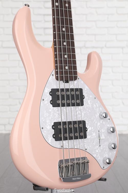 Ernie Ball Music Man StingRay Special 5 HH Bass Guitar - Pueblo Pink with  Rosewood Fingerboard