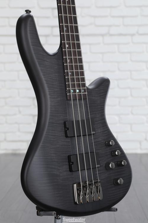 Schecter Stiletto Studio 4 Bass Guitar - See-Thru Black Satin