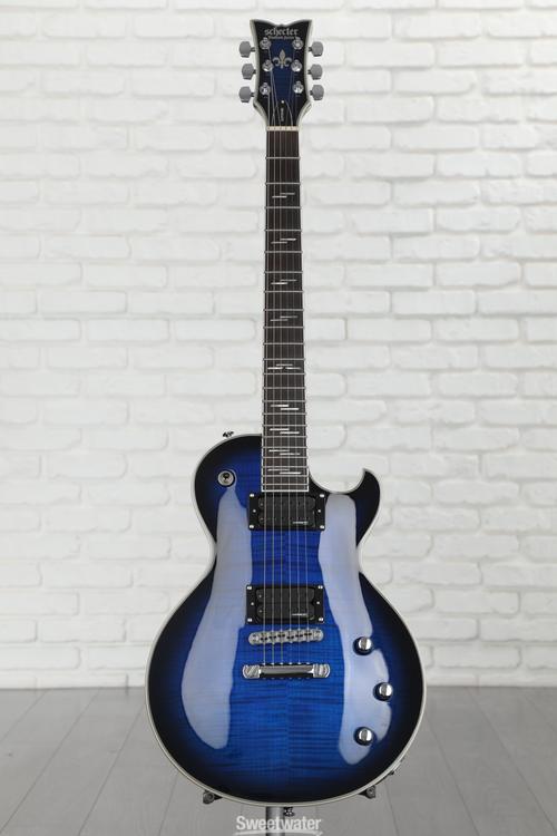 Schecter Solo-II Supreme Electric Guitar - See Thru Blue Burst