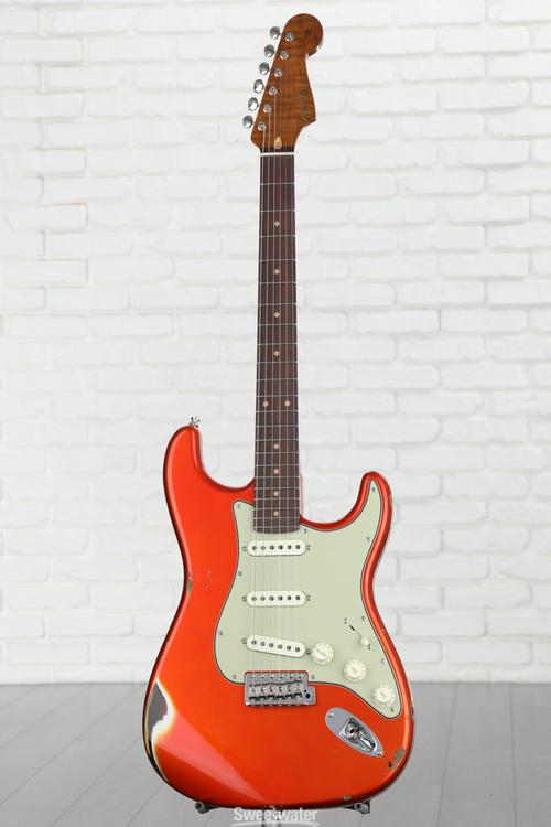 Fender Custom Shop GT11 Heavy Relic Stratocaster Electric Guitar - Candy  Tangerine, Sweetwater Exclusive