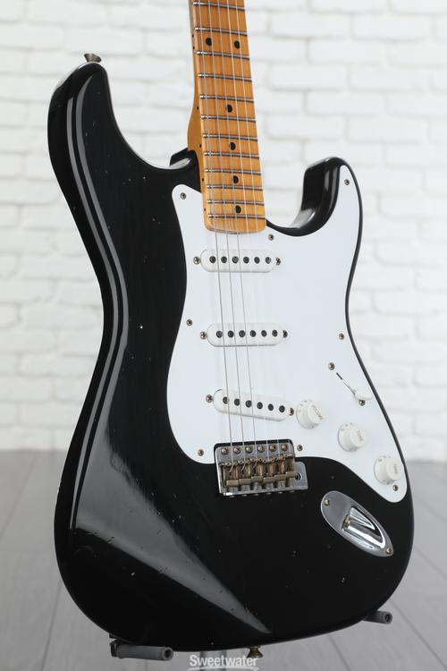 Fender Custom Shop LTD 70th-anniversary '54 Stratocaster Journeyman Relic  Electric Guitar - Black