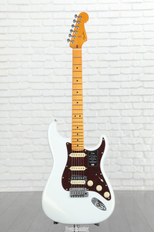 Fender American Ultra Stratocaster HSS - Arctic Pearl with Maple ...