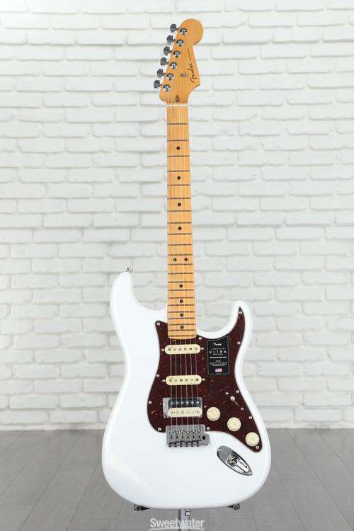 Fender American Ultra Stratocaster HSS - Arctic Pearl with Maple ...