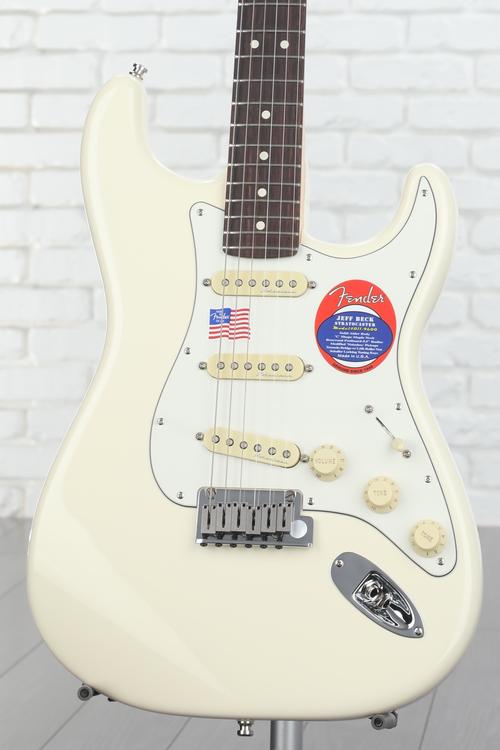 Fender Jeff Beck Stratocaster Olympic White « Guitare électrique