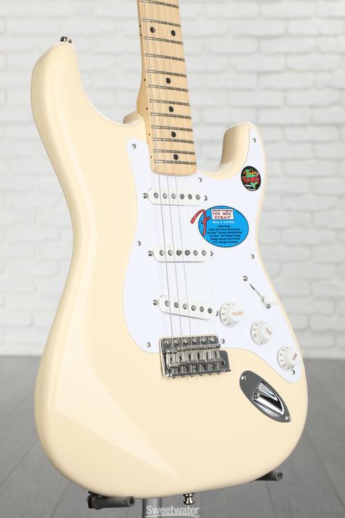 Fender Jimmie Vaughan Tex-Mex Stratocaster - Olympic White with 