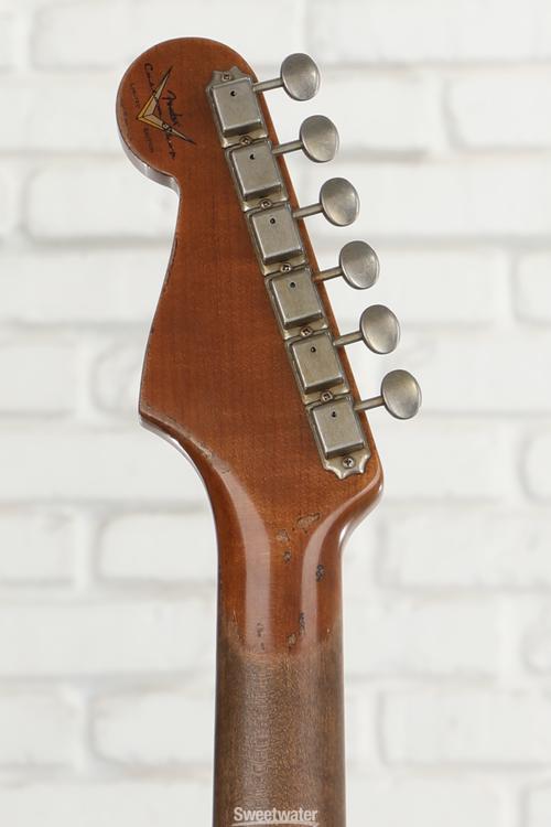 Fender Custom Shop Limited-edition Roasted '61 Stratocaster Super Heavy  Relic - Aged Black over 3-color Sunburst