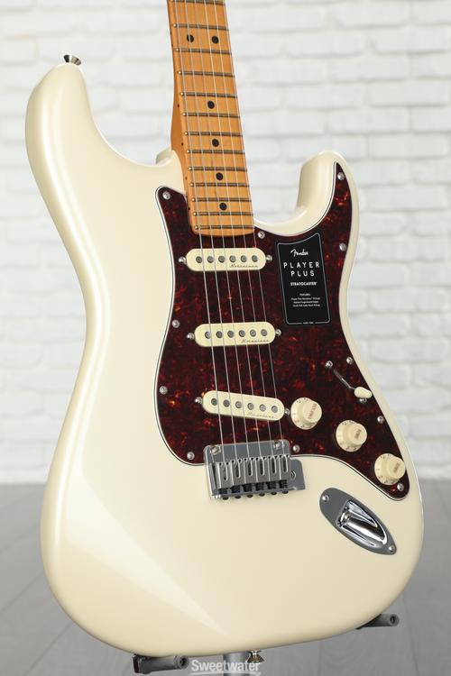 Fender Player Plus Stratocaster Electric Guitar - Olympic Pearl with ...