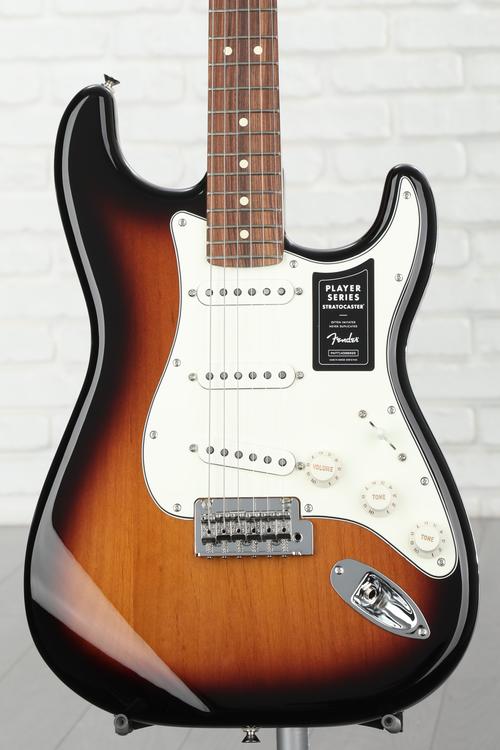 Fender Player 70th Anniversary Stratocaster Electric Guitar with Pau Ferro  Fingerboard - Anniversary 2-Color Sunburst