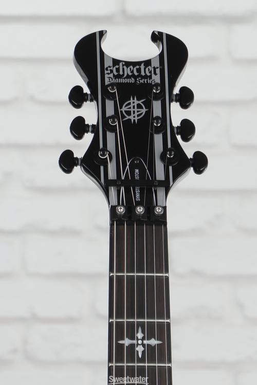 Schecter Synyster Gates Custom - Gloss Black with Silver Stripes 