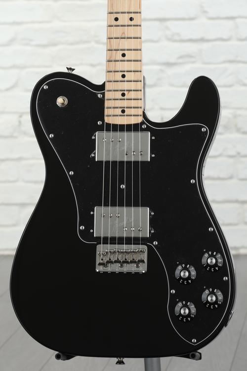 Fender '72 Telecaster Deluxe - Black w/ Maple Fingerboard | Sweetwater