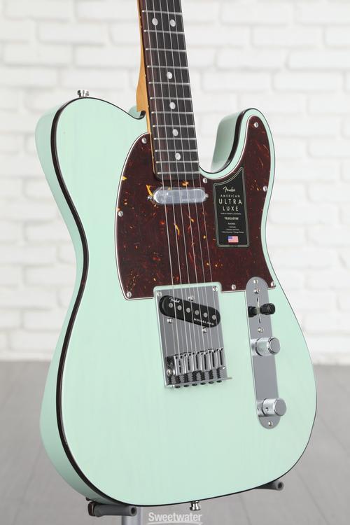 Steve's Music  Fender - American Ultra Luxe Telecaster® 011-8080-735  Transparent Surf Green