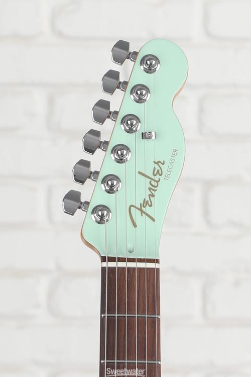 Fender American Ultra Luxe Telecaster - Surf Green with Rosewood