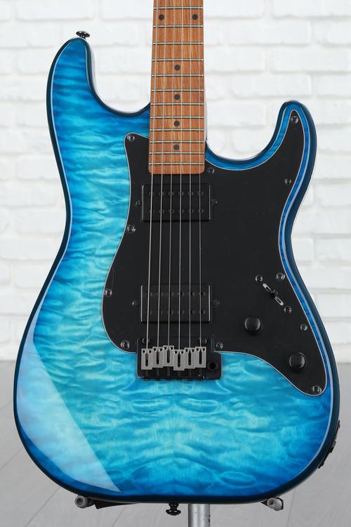 Schecter Traditional Pro Electric Guitar - Satin Trans Blue Burst