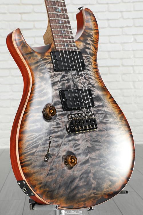 PRS Wood Library Custom 24 Left-handed Electric Guitar - Burnt 