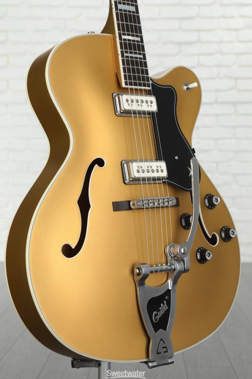 Guild X-175 Manhattan Special Hollowbody Electric Guitar - Gold 