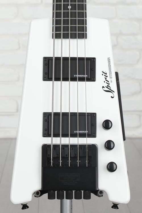 Steinberger Spirit XT-25 5-string Bass Guitar - White | Sweetwater