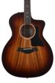 Click to learn more about the Taylor Taylor 224ce-K DLX Grand Auditorium Acoustic-electric Guitar - Tobacco